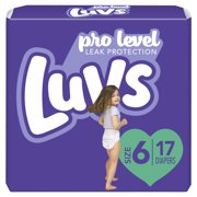 Luvs Pro Level Leak Protection Diapers, Size 6, 17 Count