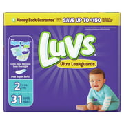 Luvs Pro Level Leak Protection Diapers, Size 2, 31 Count