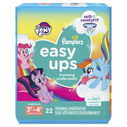 Pampers Easy Ups Training Underwear Girls Size 5 3T-4T 22 Count