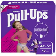 Pull-Ups Girls' Potty Training Pants Size 6, 4T-5T, 40 Ct
