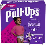Pull-Ups Girls' Potty Training Pants Size 5, 3T-4T, 48 Ct