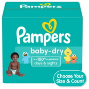 Pampers Baby Dry Extra Protection Diapers, Size 5, 132 Count