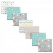 Luvable Friends Baby Cotton Flannel Receiving Blankets, Basic Elephant 7-Pack, One Size