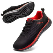 HOBIBEAR Mens Sneakers Outdoor Running Shoes Black (Size 8-13 Men)