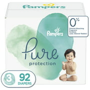 Pampers Pure Protection Natural Diapers, Size 3, 92 ct