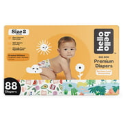 Hello Bello Premium Baby Diapers, Fun Gender Neutral Designs - Size 2, 88 Count