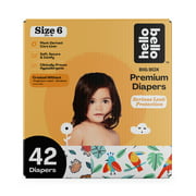 Hello Bello Premium Baby Diapers, Fun Gender Neutral Designs, Size 6, 42 Count