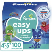 Pampers Easy Ups Training Pants, 4T - 5T, 100 Count