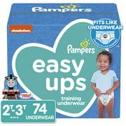 Pampers Easy Ups Training Underwear Boys, Size 2T-3T, 74 Ct