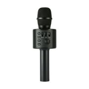 Core Innovations Wireless Bluetooth Karaoke Microphone with Built-in Speakers + HD Recording | Black