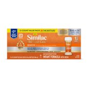Similac 360 Total Care Sensitive Infant Formula, Ready-to-Feed, 2-fl-oz Bottle (Case of 12)