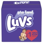 Luvs Pro Level Leak Protection Diapers, Size 1, 252 Count