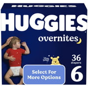 Huggies Overnites Nighttime Diapers, Size 6, 36 Ct (Select for More Options)
