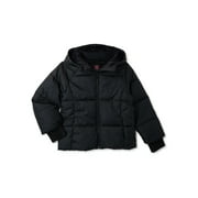 Swiss Tech Girls Winter Puffer Jacket with Hood, Sizes 4-18 & Plus