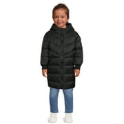 Wonder Nation Toddler Long Length Puffer Jacket, Sizes 12M-5T