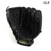 1Pc Thicken Baseball Gloves Outdoor Sports Equipment Softball Practice Baseball Glove for Adult Man Woman Black 12.5 Inch