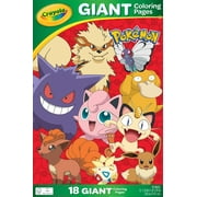 Crayola Pokemon Giant Coloring Pages, 18 Coloring Pages, Gifts for Kids, Ages 3+