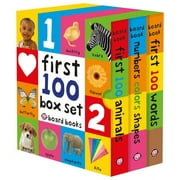 First 100: First 100 Board Book Box Set (3 books) : First 100 Words, Numbers Colors Shapes, and First 100 Animals (Multiple copy pack)