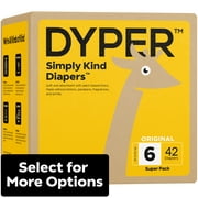 DYPER Simply Kind Diapers, Remarkably Soft, Size 6, 42 Count (Select For More Options)