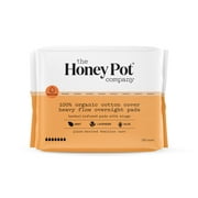 The Honey Pot Company Overnight Herbal Heavy Flow Organic Cotton Pad, 16 ct.