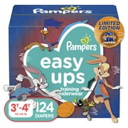 Pampers Easy Ups Unisex Training Underwear, 3T - 4T, 124 Count