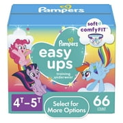 Pampers Easy Ups My Little Pony Training Pants Toddler Girls 4T/5T 66 Ct (Select for More Options)
