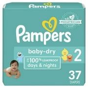 Pampers Baby-Dry Diapers Size 2, 37 Count