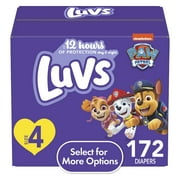 Luvs Pro Level Leak Protection Diapers, Size 4, 172 Count