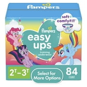 Pampers Easy Ups My Little Pony Training Pants Toddler Girls 2T/3T 84 Ct (Select for More Options)