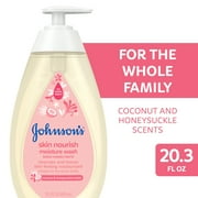 Johnson's Skin Nourish Bath Body Wash for Baby and Toddler, Coconut & Honeysuckle, 20.3 fl oz