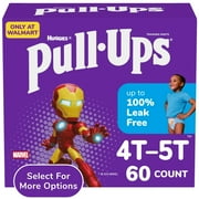 Pull-Ups Boys' Potty Training Pants, 4T-5T (38-50 lbs), 60 Count (Select for More Options)