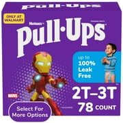 Pull-Ups Boys' Potty Training Pants, 2T-3T (16-34 lbs), 78 Count (Select for More Options)