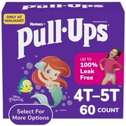 Pull-Ups Girls' Potty Training Pants, 4T-5T (38-50 lbs), 60 Count (Select for More Options)