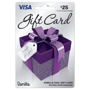 $25 VanillaÂ® VisaÂ® Gift Box Gift Card (plus $3.44 Purchase Fee)