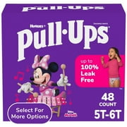 Pull-Ups Girls' Potty Training Pants, 5T-6T (50+ lbs), 48 Count (Select for More Options)