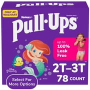 Pull-Ups Girls' Potty Training Pants, 2T-3T (16-34 lbs), 78 Count (Select for More Options)