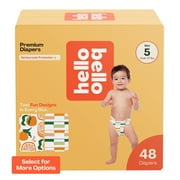 Hello Bello Premium Baby Diapers, Toddler Size 5, 48 Count (Select for More Options)