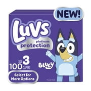 Luvs Platinum Protection Baby Diapers, Size 3, 100 Count (Select for More Options)