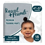 Rascals Premium Training Pants, Size 4T-5T, 18 Count