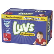 Luvs Pro Level Leak Protection Diapers, Size 1, 116 Count