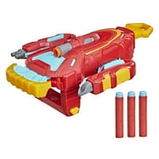 Hasbro Marvel Avengers Mech Strike Iron Man Strikeshot Gauntlet, 3 NERF Darts