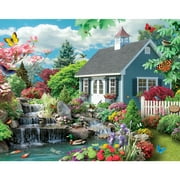 Bits and Pieces 50 Piece Dream Landscape Piece Jigsaw Puzzle for Seniors 15" x 19" by Alan Giana