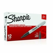 Sharpie Fine Point Permanent Marker Black - 12 Pack