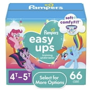 Pampers Easy Ups My Little Pony Potty Training Pants Girls 4T-5T, 66 Count (Select for More Options)