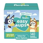 Pampers Easy Ups Bluey Potty Training Pants Boys Size 2T-3T, 140 Count (Select for More Options)