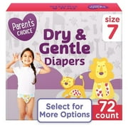 Dry and Gentle Diapers Size 7, 72 Count
