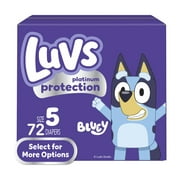 Luvs Platinum Protection Baby Diapers, Size 5 (27+ lbs), 72 Count