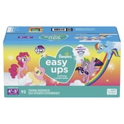Pampers Easy Ups Training Underwear Girls, Size 6 4T-5T, 92 Count